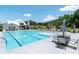 Stunning community pool area with inviting water, comfortable seating, and lush landscaping at 5360 Memento Trce, Cumming, GA 30040
