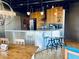 Modern kitchen with breakfast bar, stainless appliances, and open design for easy entertaining at 878 Peachtree Ne St # 608, Atlanta, GA 30309
