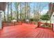 Large outdoor deck with wooden railings at 220 Mimosa Dr, Fayetteville, GA 30214