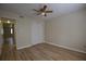 Bedroom featuring closet, ceiling fan, and neutral walls at 2398 Lawrenceville Hwy # K, Decatur, GA 30033