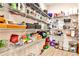 Well-organized pantry featuring wire shelving filled with various food items and storage containers at 108 Fieldbrook Xing, Holly Springs, GA 30115