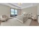 Bedroom with tray ceiling and ensuite bathroom at 145 Meadow Branch Ln, Dallas, GA 30157