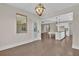 Dining room showcasing an open floor plan and stylish lighting at 145 Meadow Branch Ln, Dallas, GA 30157