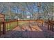 Back deck with wooded view at 4391 Shiloh Hills Dr, Snellville, GA 30039