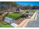 Aerial view of the community amenity with gazebo, grills and picnic tables at 5769 Tillman Way, Powder Springs, GA 30127