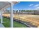 View of the backyard and fence line at 5769 Tillman Way, Powder Springs, GA 30127