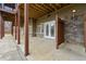 Covered patio with outdoor shower at 30 Crolley Ln, White, GA 30184
