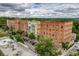 Stunning aerial view of the building and surrounding landscape at 203 Hubbard Rd, Woodstock, GA 30188