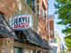 Close-up of Jekyll Brewing exterior signage highlighting the brewery's branding and location in Woodstock, GA at 203 Hubbard Rd, Woodstock, GA 30188