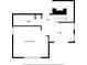 Detailed floor plan showing the layout of the living room, bathroom, hall, and foyer at 203 Hubbard Rd, Woodstock, GA 30188