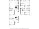 Collection of home floor plans, including designs for the first, second and third floors at 203 Hubbard Rd, Woodstock, GA 30188