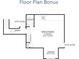 Bonus floor plan featuring a bonus room, half bath, kitchenette, closet and dormer at 3286 Elwin Ragsdale Way, Acworth, GA 30102