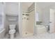 Well-lit bathroom featuring a separate shower and soaking tub at 4030 Staghorn Ct, Douglasville, GA 30135