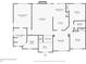 Detailed floor plan featuring bedroom, bathroom, kitchen, dining room, and more at 4030 Staghorn Ct, Douglasville, GA 30135