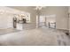 Open concept living area with modern finishes, including recessed lighting and a view of the kitchen at 4030 Staghorn Ct, Douglasville, GA 30135