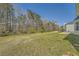 Expansive backyard offers ample green space with a treeline along the back of the property at 4157 Medlock Woods Dr, Snellville, GA 30039