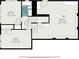 Upstairs floor plan shows two bedrooms, a bath and basement, giving plenty of room for activities at 4981 Crowe Se Dr, Smyrna, GA 30082