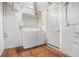Laundry room featuring a washer, dryer, and utility sink at 4981 Crowe Se Dr, Smyrna, GA 30082