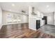 Open-concept floorplan features a spacious living area that flows into the kitchen at 4981 Crowe Se Dr, Smyrna, GA 30082