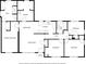 Floor plan showing layout of a home's primary bedroom, three other bedrooms, and living areas at 2213 Sandtown Sw Rd, Marietta, GA 30060