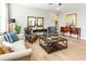 Cozy living room featuring stylish seating, a coffee table, and elegant decor at 15 Lakeside Way, Cartersville, GA 30121