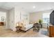 Cozy loft featuring hardwood floors, comfortable sofa, and bright natural light at 15 Lakeside Way, Cartersville, GA 30121