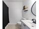 Cozy bathroom with a vanity, a mirror, and a shower featuring a black curtain at 2700 Pine Tree Ne Rd # 4006, Atlanta, GA 30324