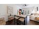 Bright living area with modern decor, a ceiling fan, and access to a balcony at 2700 Pine Tree Ne Rd # 4006, Atlanta, GA 30324