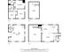 Layout of floors one through four at 3457 Scenic Dr, East Point, GA 30344