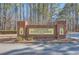 Lafayette Garden Homes sign at community entrance. The sign is surrounded by trees at 175 Lagrange Ct, Fayetteville, GA 30214