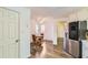 View of kitchen and breakfast nook with stainless steel appliances and natural light at 175 Lagrange Ct, Fayetteville, GA 30214