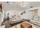 Comfortable living room featuring hardwood floors and access to the kitchen at 175 Lagrange Ct, Fayetteville, GA 30214