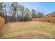 Spacious backyard featuring a blend of new and established grass, framed by wooden fencing at 2031 Broadmoor Way, Fairburn, GA 30213