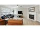 Bright and airy living room with a fireplace, stylish decor, and plenty of natural light at 455 Registry Blf, Stone Mountain, GA 30087