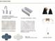 Bathroom materials and fixtures including tile, faucet, lighting and bath options at 133 Laurel Brook Ln, Canton, GA 30115