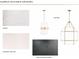 Sample kitchen countertops including lighting options with white, grey and black materials at 133 Laurel Brook Ln, Canton, GA 30115