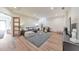 Finished basement featuring wood floors, modern furniture, and ample lighting at 1250 Rosette Way, Marietta, GA 30062