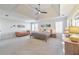 Bright and airy bedroom with a large bed, modern decor, and natural light at 1250 Rosette Way, Marietta, GA 30062