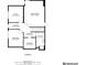 A clear view of the floorplan for the first floor of the house with dimensions labeled at 1250 Rosette Way, Marietta, GA 30062