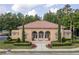 Community clubhouse with well-maintained landscaping, offering a welcoming gathering space at 8095 Georgetown Cir, Suwanee, GA 30024