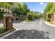 View of the gated entrance to this luxury townhome community at 3635 E Paces Ne Cir # 1405, Atlanta, GA 30326