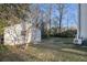 A view of the backyard with a storage shed, showcasing the outdoor space and storage solution at 436 Avery St, Decatur, GA 30030