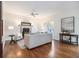 Bright living room with hardwood floors, fireplace, neutral decor, and plenty of seating at 436 Avery St, Decatur, GA 30030