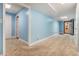 Finished basement featuring carpeted floors, a neutral color palette and a door to the outside at 4352 Treeline Way, Douglasville, GA 30135