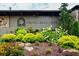 Cross Creek Cafe entrance with beautiful flowers and landscaping at 86 De Arc Nw Pl, Atlanta, GA 30327