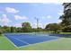 Outdoor tennis courts surrounded by mature trees at 86 De Arc Nw Pl, Atlanta, GA 30327