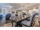 Open-concept dining room with hardwood floors at 614 Denali Dr, Mableton, GA 30126
