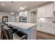 Kitchen island offers barstool seating and sink at 614 Denali Dr, Mableton, GA 30126