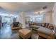 Spacious upstairs living room with hardwood floors and comfortable seating area at 614 Denali Dr, Mableton, GA 30126