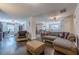 Spacious upstairs living room with hardwood floors and comfortable seating area at 614 Denali Dr, Mableton, GA 30126